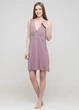 Женский комплект из вискозы для сна и дома халат+рубашка Cotpark ADET 16051в 4XL сиреневый - изображение 2