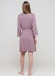 Женский комплект из вискозы для сна и дома халат+рубашка Cotpark ADET 16051в 4XL сиреневый - изображение 4