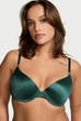 Комплект білизни Victoria’s Secret Deepest Green Shine Strap Push-Up Смарагдовий 34С-XS - зображення 2
