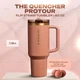 Термочашка Stanley The Quencher ProTour Flip Straw Tumbler 40 oz (1,182 л) Темно-рожева - зображення 2