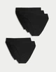 Набір жіночих трусиків з модалу Marks&Spencer High waisted High legs 18(46) 5 шт black 0208 - зображення 1