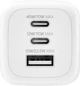 Зарядний пристрій мережевий Belkin 70Вт 2хUSB-С/USB-A GAN PD PPS Білий (WCH018HQWH) - зображення 3