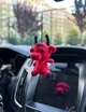 Вязаный крючком аксессуар для машины Бафомет 11 см, игрушка амигурумы, подвеска в авто, брелок - изображение 8