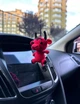 Вязаный крючком аксессуар для машины Бафомет 11 см, игрушка амигурумы, подвеска в авто, брелок - изображение 9
