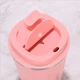 Термокружка для кофе и чая Coffee из нержавеющей стали с крышкой 400 мл Розовая - изображение 4