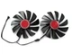 Вентилятор кулер для видеокарты XFX RX 580 Black Edition RX 5500 5600 5700 XT (orgnl) FirstD FDC10U12S9-C (CF1010U12S) комплект 2 шт (№92) - изображение 1