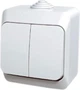Вимикач 2-клавішний Schneider Electric Cedar Plus IP44 Білий (WDE000550) - зображення 1