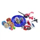 Набір дзиги BeyBlade ToyCloud бейблейд 8 шт, арена, запускалки, сумка для зберігання - зображення 3