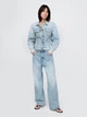 Джинсовая куртка женская GAP 19798587 2XL Голубая (1159855064) - изображение 3