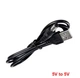 Кабель USB до DC для роутера, перехідник шнур 5V для модему / камер спостереження / хабів, 1 м, чорний (86120880) - зображення 1
