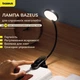 Настольная LED лампа для чтения Baseus с аккумулятором и клипсой 3W 4000K USB 5V Baseus Comfort Reading Mini Clip Lamp Black (DGRAD-0G) - изображение 1