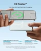 Портативний акумулятор з бездротовою зарядкою Anker MagGo Power Bank [5K, Slim] White (HRWY2) - зображення 6