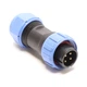 Промисловий роз'єм SP17-4-M-L / 4 pin male на дріт тато / під гвинт / IP68 / 4 контакти - зображення 1