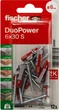 Kołek rozporowy Fischer DuoPower 6 x 30 S z wkrętem 12 szt. 534997 (4048962237061) - obraz 1