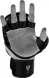 Тренировочные перчатки RDX GRAPPLING GLOVES REX T6 PLUS черный, синий, белый Уни L - изображение 7
