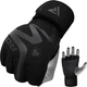 Тренировочные перчатки RDX GRAPPLING GLOVES NEOPRENE T15 черный Уни M - изображение 1