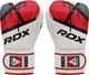 Боксерские перчатки RDX BOXING GLOVES BGR-F7 белый, красный Уни 10 унций - изображение 4
