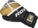 Боксерские перчатки RDX BOXING GLOVES BGR-F7 черный, золотой Уни 10 унций - изображение 3