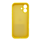 Защитный чехол-накладка Silicone Full Case AA Camera Protect для Apple iPhone 17 Canary Yellow (FullAAi17-33) - изображение 2