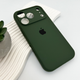 Захисний чохол-накладка Silicone Full Case AA Camera Protect для Apple iPhone 17 Pro Max Dark Green (FullAAi17PM-31) - зображення 3