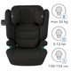 Автокрісло Kidwell Tendo Isofix I-Size гр. 2-3 15-36 кг чорне, 5906601707582 - зображення 9