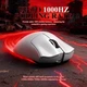 Біла бездротова ігрова миша ATTACK SHARK V3 PRO 55g (PAW3311, 22 000 DPI, Bluetooth/2.4G/USB-C, RGB док-станція) - изображение 2