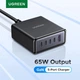 Зарядное устройство 5-дюймовое 1 Ugreen X767 65W 5 Port GaN Desktop Fast Charger PPS QC4.0 PD3.0 - изображение 1