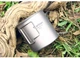 Кружка титанова Tiartisan titanium 650 мл зі складними ручками туристична чашка з кришкою для походу туризму та кемпінгу - зображення 3