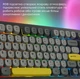 Клавіатура бездротова ігрова Ajazz AF-BGY-98 Plus Black-Gray-Yellow 2.4G/Bluetooth/USB - зображення 8
