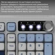 Клавіатура бездротова ігрова Ajazz AF-BGY-98 Plus White-Blue 2.4G/Bluetooth/USB - зображення 10
