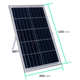 Прожектор GTV BRAVOS, сонячна панель, 200W, 6400K, IP65, 120°, на пульті (LD-BRAVOS200W-64) - LD-BRAVOS200W-64 - зображення 8