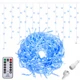 Гірлянда бахрома вулична (зовнішня) Springos 12 м 300 LED Pilot CL306 Blue - зображення 6