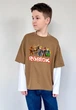 Подростковый лонгслив для мальчика Спиногрыз Roblox все герои СПИ -09320 кайот с белым 146 см - изображение 1