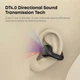 Бездротові кісткові навушники Langsdom M8 Open-Ear з спрямованим звуком, Bluetooth 5.3, LED дисплеєм та шумоподавленням Чорний - зображення 9
