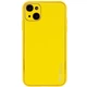 Кожаный чехол Xshield для Apple iPhone 14 (6.1") (Желтый / Yellow) (140906) - изображение 1