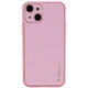 Кожаный чехол Xshield для Apple iPhone 14 Plus (6.7") (Розовый / Pink) (140927) - изображение 1