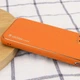Кожаный чехол Xshield для Apple iPhone 12 (6.1") (Оранжевый / Apricot) (3483) - изображение 3