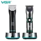 Профессиональная аккумуляторная машинка для стрижки VGR V-256 Professional с индикатором заряда, подставкой для заряки и 6 насадками 1,5-12 мм - изображение 6