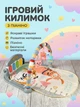 Килимок розвивальний ігровий з дугою піаніно, звук, світло, брязкальця 5шт для малюка (Лама) - зображення 1