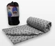 Рушник для йоги і фітнесу EasyFit Yoga Mat Towel 183×63 см Сірий EF-1933-GY - зображення 3