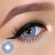 Синие контактные линзы - Айс энигма блу 2шт. от ELITE Lens - изображение 4