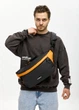 Чоловіча cумка-бананка під ноутбук Sambag Urban Laptop чорно-помаранчева 46 × 26 см (51411129m) - зображення 3