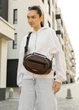 Сумка через плече жіноча бананка Sambag Flex шоколад 30 × 17 × 10 см (85351020) - зображення 1