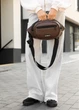 Сумка через плече жіноча бананка Sambag Flex шоколад 30 × 17 × 10 см (85351020) - зображення 5
