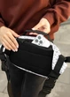Сумка через плече жіноча бананка Sambag Flex Pro принт "Square" 30 × 17 × 15 см (85451150) - зображення 4