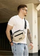Сумка через плечо бананка Sambag Flex серая 30×17×10 см (85351030m) - изображение 1