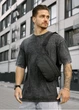 Чоловіча сумка на пояс бананка Sambag Tirso Max чорний тканевий 38 × 17 × 6 см (80341065m) - зображення 4