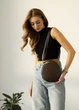 Жіноча кругла сумка Sambag Bale шоколадна 20 х 20 х 10 см (52200020) - зображення 6