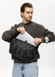 Чоловіча cумка-бананка під ноутбук Sambag Urban Pro чорна 46 × 26 см (51411264m) - зображення 9