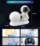 Проектор зоряного неба з пультом Astronaut MoonLight сидячий астронавт з місяцем на підставці - зображення 7